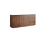 Sideboard a buffet marrone con cassetti server per pranzo contemporanei