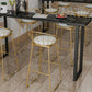 Marble Top Bar Table Rectangle Contemporary Style Pub Table for Cafe Clearhalo 'Bar Furniture' 'Bar Tables' 'bar_tables' 'furn' 'furn_bar_tables' 'Furniture' 'Kitchen & Dining Furniture' 6610421