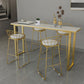 Marble Top Bar Table Rectangle Contemporary Style Pub Table for Cafe Clearhalo 'Bar Furniture' 'Bar Tables' 'bar_tables' 'furn' 'furn_bar_tables' 'Furniture' 'Kitchen & Dining Furniture' 6610423