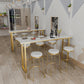 Marble Top Bar Table Rectangle Contemporary Style Pub Table for Cafe Clearhalo 'Bar Furniture' 'Bar Tables' 'bar_tables' 'furn' 'furn_bar_tables' 'Furniture' 'Kitchen & Dining Furniture' 6610427