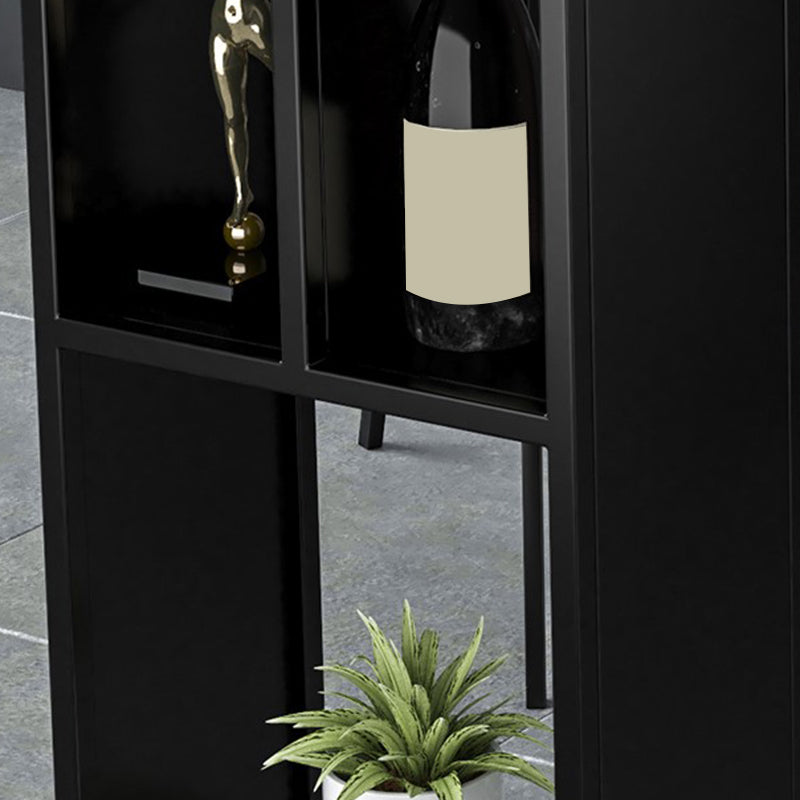 Mesa de bar de piedra sinterizada Mesa de bar rectangular moderna con estantes de almacenamiento