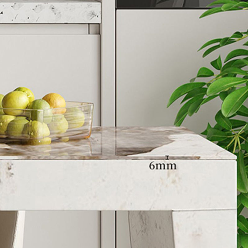 Glam Rectangle Bistro Bar Table Sintered Stone Bar Table for Home Clearhalo 'Bar Furniture' 'Bar Tables' 'bar_tables' 'furn' 'furn_bar_tables' 'Furniture' 'Kitchen & Dining Furniture' 6610478