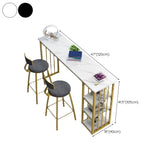 Rechteck Pub Tisch Glamstil Holzstangentisch für den Innenbereich