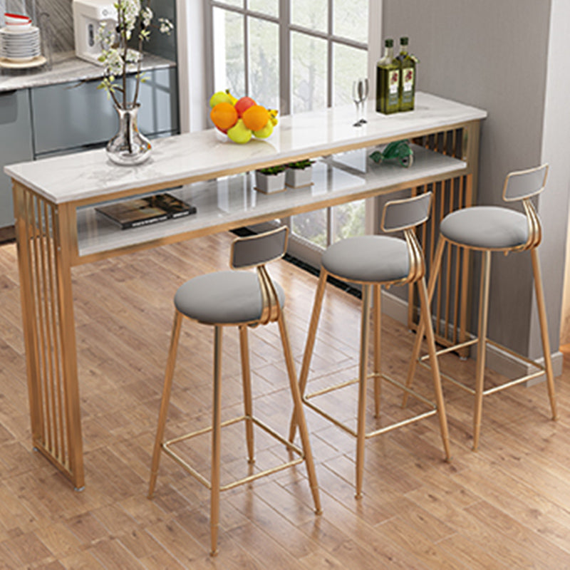 Modern Style Wood Bar Stool Table Rectangle Bar Table for Cafe Clearhalo 'Bar Furniture' 'Bar Tables' 'bar_tables' 'furn' 'furn_bar_tables' 'Furniture' 'Kitchen & Dining Furniture' 6610595