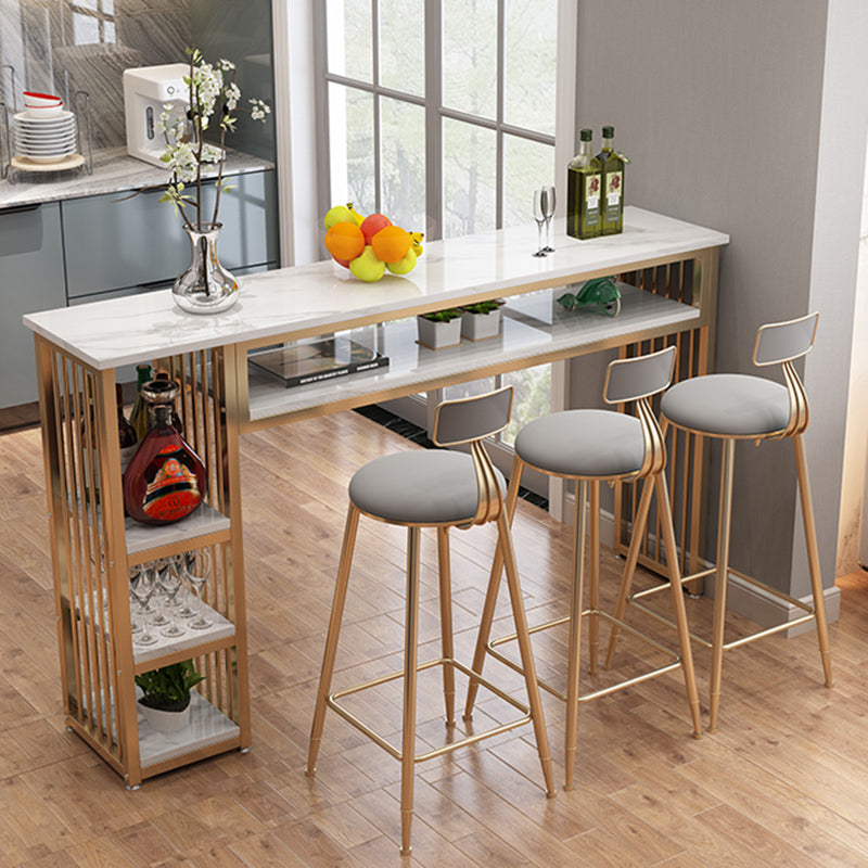 Modern Style Wood Bar Stool Table Rectangle Bar Table for Cafe Clearhalo 'Bar Furniture' 'Bar Tables' 'bar_tables' 'furn' 'furn_bar_tables' 'Furniture' 'Kitchen & Dining Furniture' 6610596