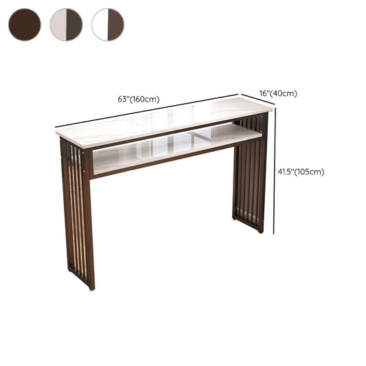 Modern Style Wood Bar Stool Table Rectangle Bar Table for Cafe Clearhalo 'Bar Furniture' 'Bar Tables' 'bar_tables' 'furn' 'furn_bar_tables' 'Furniture' 'Kitchen & Dining Furniture' 6610601