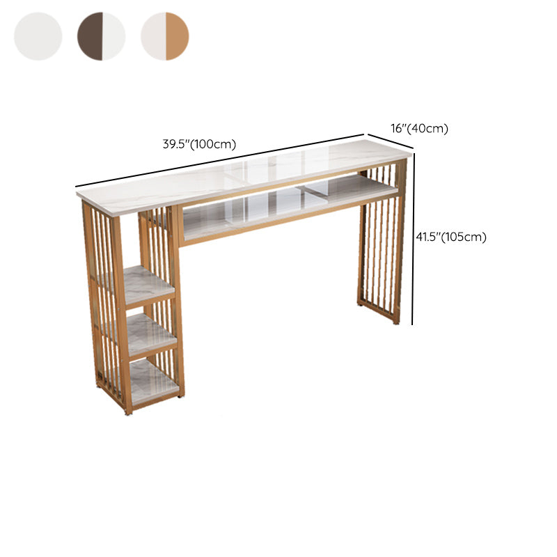 Modern Style Wood Bar Stool Table Rectangle Bar Table for Cafe Clearhalo 'Bar Furniture' 'Bar Tables' 'bar_tables' 'furn' 'furn_bar_tables' 'Furniture' 'Kitchen & Dining Furniture' 6610603