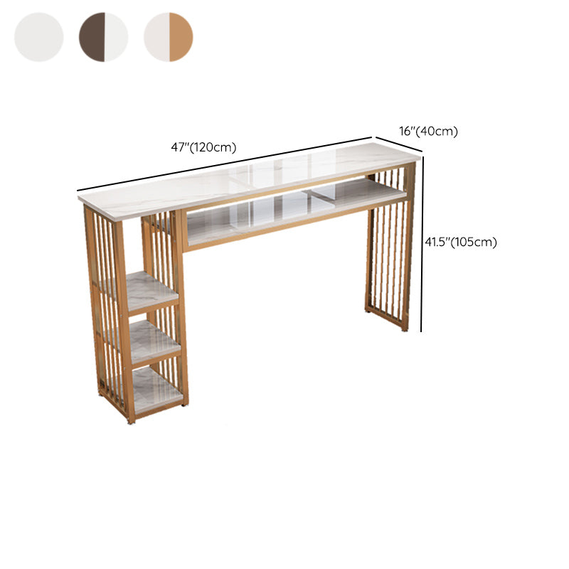 Modern Style Wood Bar Stool Table Rectangle Bar Table for Cafe Clearhalo 'Bar Furniture' 'Bar Tables' 'bar_tables' 'furn' 'furn_bar_tables' 'Furniture' 'Kitchen & Dining Furniture' 6610604