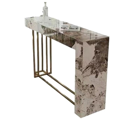 Gesinterde stenen bistro-bartafel Moderne schraag-bartafel voor keuken