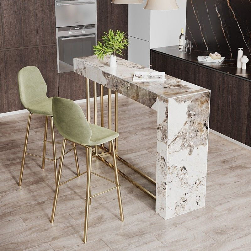 Gesinterde stenen bistro-bartafel Moderne schraag-bartafel voor keuken
