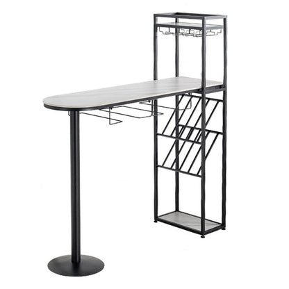 Mesa de Bar de piedra sinterizada, estante para vinos moderno, mesa de Bar para sala de estar