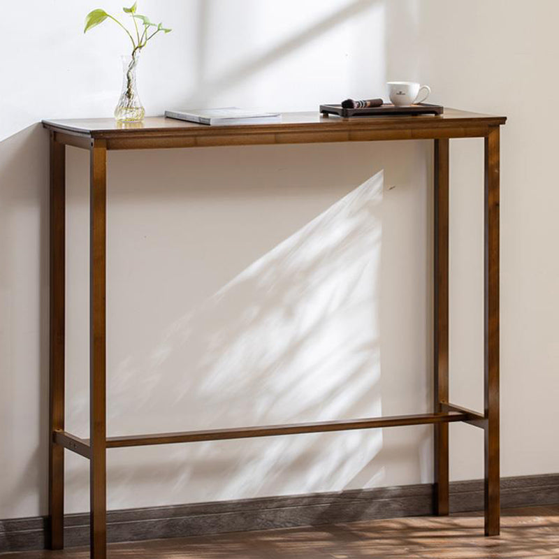Contemporary Bar Height Table Trestle Counter Height Dining Table Clearhalo 'Bar Furniture' 'Bar Tables' 'bar_tables' 'furn' 'furn_bar_tables' 'Furniture' 'Kitchen & Dining Furniture' 6610703