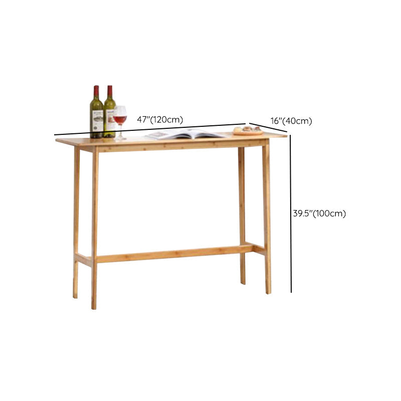 Contemporary Bar Height Table Trestle Counter Height Dining Table Clearhalo 'Bar Furniture' 'Bar Tables' 'bar_tables' 'furn' 'furn_bar_tables' 'Furniture' 'Kitchen & Dining Furniture' 6610713