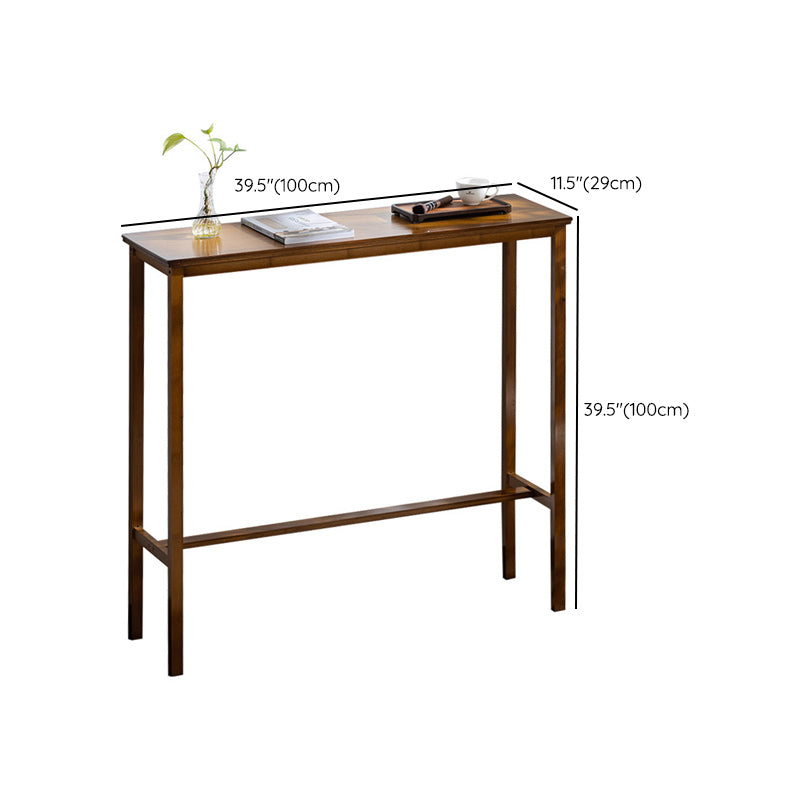 Contemporary Bar Height Table Trestle Counter Height Dining Table Clearhalo 'Bar Furniture' 'Bar Tables' 'bar_tables' 'furn' 'furn_bar_tables' 'Furniture' 'Kitchen & Dining Furniture' 6610714