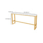 Rectangle Bar Dining Table Faux Marble Counter Height Dining Table