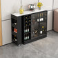 Rectangle Counter Height Table Modern Bar Dining Table with Shelves Clearhalo 'Bar Furniture' 'Bar Tables' 'bar_tables' 'furn' 'furn_bar_tables' 'Furniture' 'Kitchen & Dining Furniture' 6610774