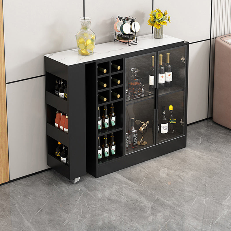 Rectangle Counter Height Table Modern Bar Dining Table with Shelves Clearhalo 'Bar Furniture' 'Bar Tables' 'bar_tables' 'furn' 'furn_bar_tables' 'Furniture' 'Kitchen & Dining Furniture' 6610774