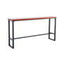 Solid Wood Bar Table Industrial Brown Dining Table for Kitchen Use 39.4"L x 15.7"W x 41.3"H Without Chairs Clearhalo 'Bar Furniture' 'Bar Tables' 'bar_tables' 'furn' 'furn_bar_tables' 'Furniture' 'Kitchen & Dining Furniture' 6610783