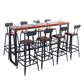 Solid Wood Bar Table Industrial Brown Dining Table for Kitchen Use Clearhalo 'Bar Furniture' 'Bar Tables' 'bar_tables' 'furn' 'furn_bar_tables' 'Furniture' 'Kitchen & Dining Furniture' 6610788