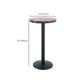 Solid Wood Bar Table Industrial Brown Dining Table for Kitchen Use Clearhalo 'Bar Furniture' 'Bar Tables' 'bar_tables' 'furn' 'furn_bar_tables' 'Furniture' 'Kitchen & Dining Furniture' 6610794