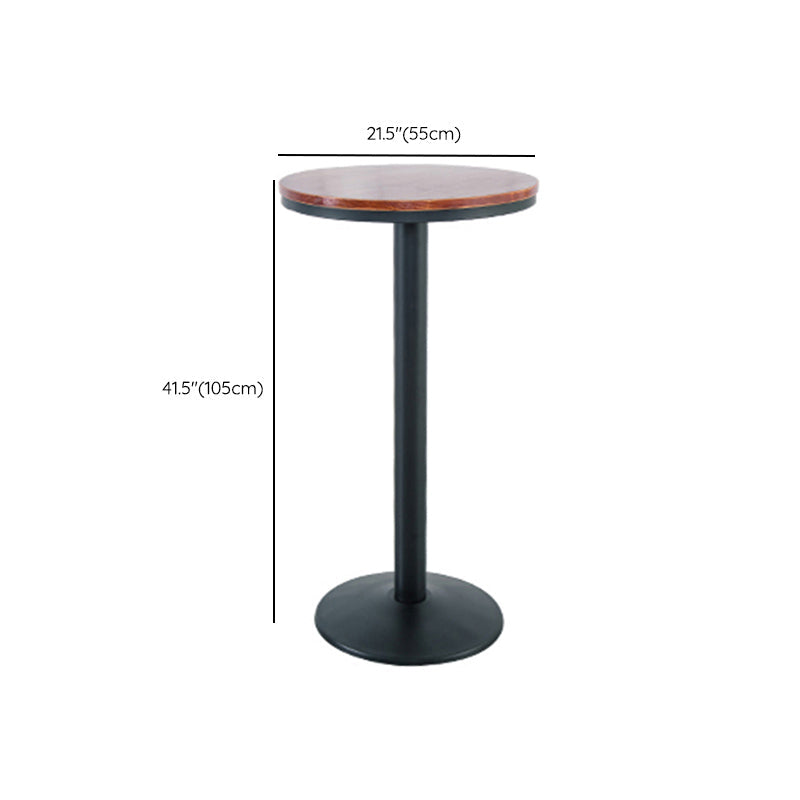 Solid Wood Bar Table Industrial Brown Dining Table for Kitchen Use Clearhalo 'Bar Furniture' 'Bar Tables' 'bar_tables' 'furn' 'furn_bar_tables' 'Furniture' 'Kitchen & Dining Furniture' 6610794