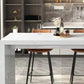 Faux Marble Counter Height Table Contemporary Pub Height Dining Table Clearhalo 'Bar Furniture' 'Bar Tables' 'bar_tables' 'furn' 'furn_bar_tables' 'Furniture' 'Kitchen & Dining Furniture' 6610817