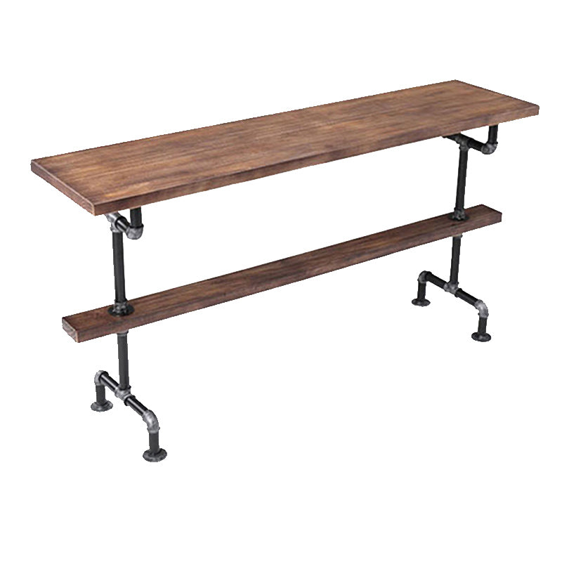 Solid Wood Counter Height Table Rectangle Bar Height Pub Table Without Chairs Clearhalo 'Bar Furniture' 'Bar Tables' 'bar_tables' 'furn' 'furn_bar_tables' 'Furniture' 'Kitchen & Dining Furniture' 6610832