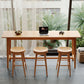 Solid Wood Bar Height Table Natural Rectangle Counter Height Table