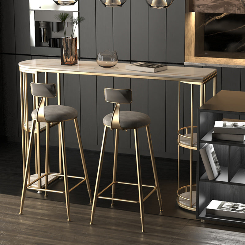 Free Form Counter Height Dining Table with Storage Modern Bar Dining Table Clearhalo 'Bar Furniture' 'Bar Tables' 'bar_tables' 'furn' 'furn_bar_tables' 'Furniture' 'Kitchen & Dining Furniture' 6610893