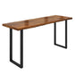 Contemporary Solid Wood Bar Stool Table Rectangle Bar Table in Brown