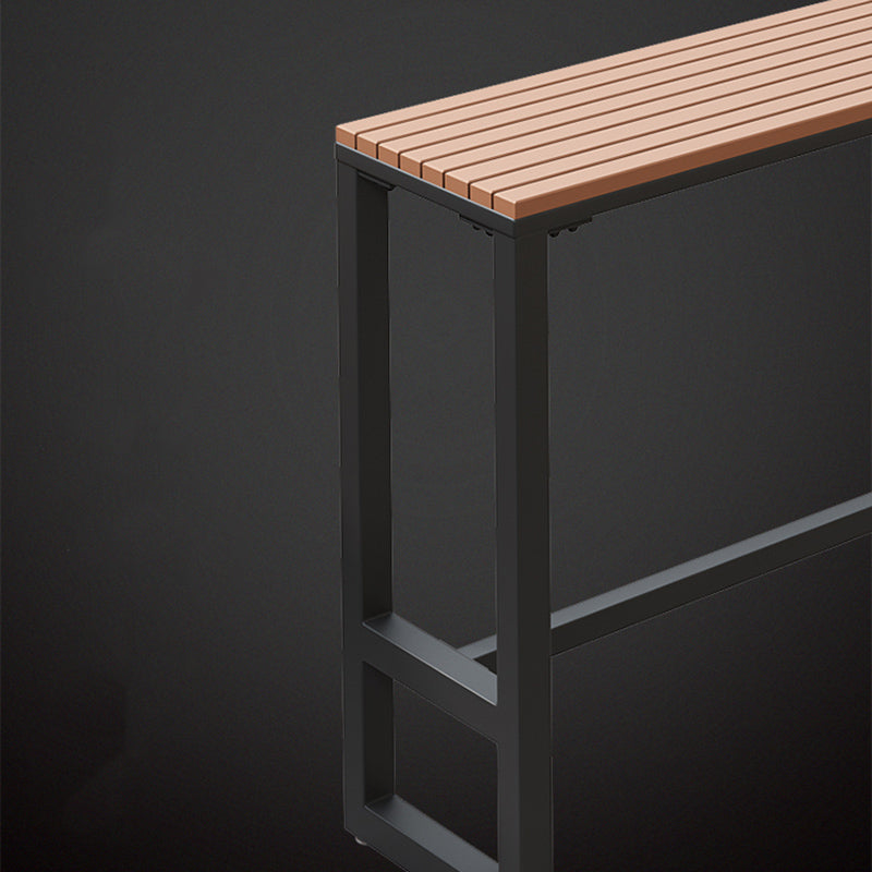 Rectangle Bar Dining Table Industrial Wood Counter Height Dining Table Clearhalo 'Bar Furniture' 'Bar Tables' 'bar_tables' 'furn' 'furn_bar_tables' 'Furniture' 'Kitchen & Dining Furniture' 6610954