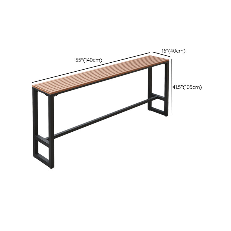 Rectangle Bar Dining Table Industrial Wood Counter Height Dining Table Clearhalo 'Bar Furniture' 'Bar Tables' 'bar_tables' 'furn' 'furn_bar_tables' 'Furniture' 'Kitchen & Dining Furniture' 6610964