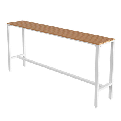 Industrial Counter Height Dining Table Trestle Bar Dining Table White Without Chairs Clearhalo 'Bar Furniture' 'Bar Tables' 'bar_tables' 'furn' 'furn_bar_tables' 'Furniture' 'Kitchen & Dining Furniture' 6610968