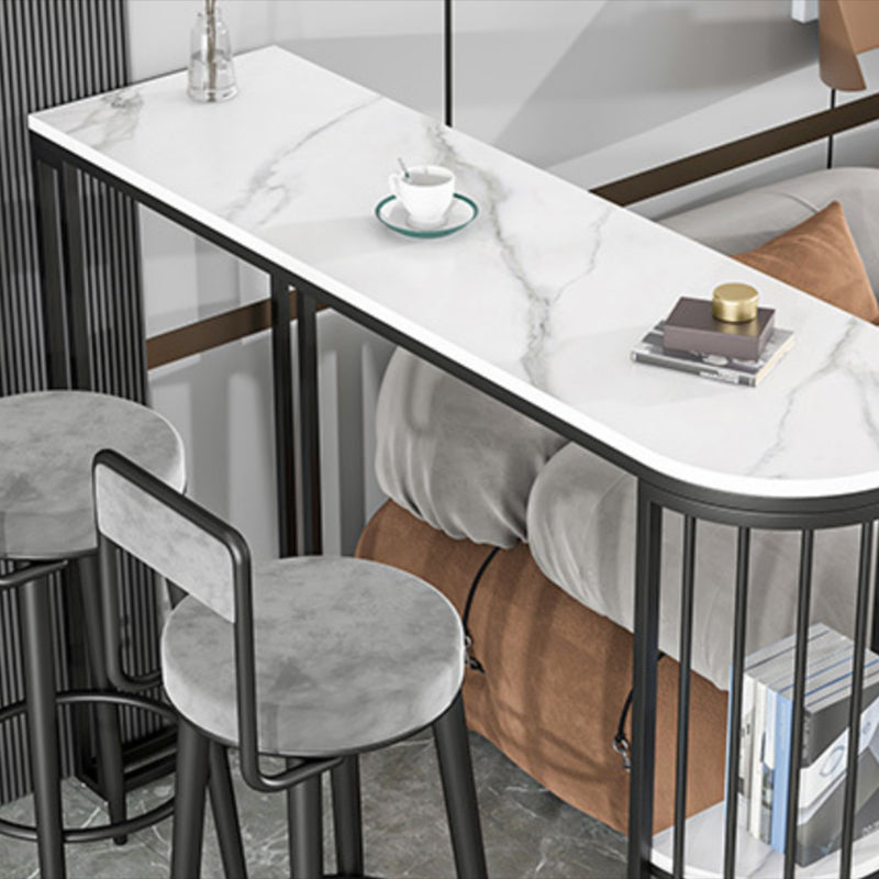 Industrieller Bar-Esstisch, Freiform-Esstisch mit Thekenhöhe