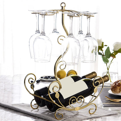 Kit de rejilla de vino de metal para soportes de vinos de encimera con almacenamiento de vino