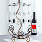 Kit de rejilla de vino de metal para soportes de vinos de encimera con almacenamiento de vino