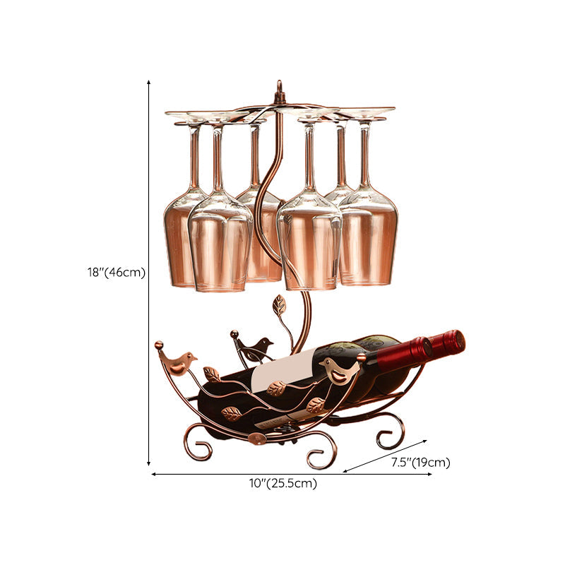 Kit de rejilla de vino de metal para soportes de vinos de encimera con almacenamiento de vino