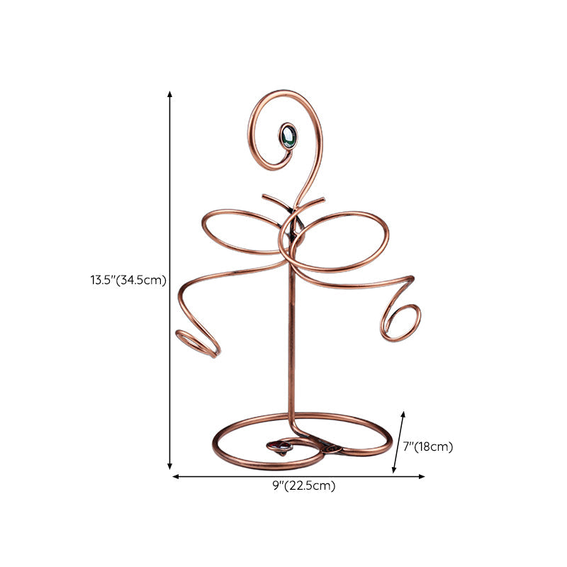 Porte-bouteille en or moderne support de bouteille de vin en métal pour cuisine