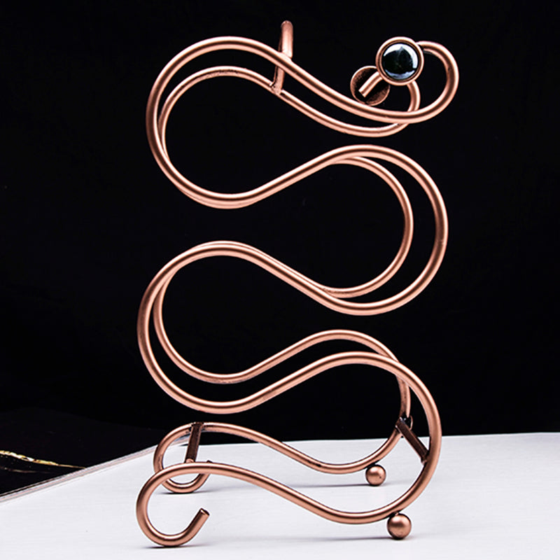 Porta bottiglia controsoffitto contemporanea con bottiglia di vino in metallo in metallo in metallo