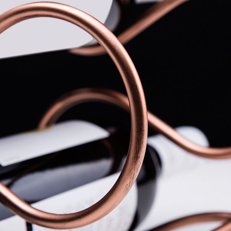 Porta bottiglia controsoffitto contemporanea con bottiglia di vino in metallo in metallo in metallo