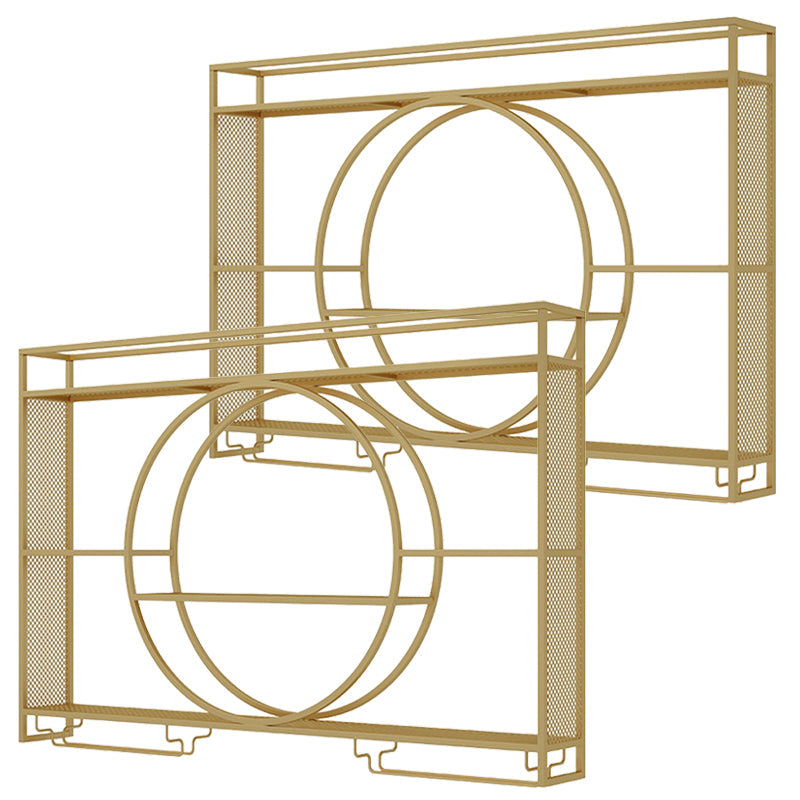 Metalen wijnhouder rek hedendaagse wand gemonteerd wijnrek kit zonder licht