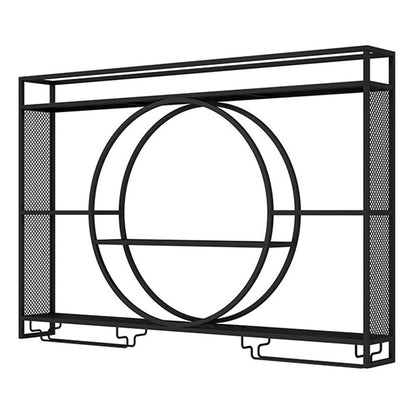 Metalen wijnhouder rek hedendaagse wand gemonteerd wijnrek kit zonder licht