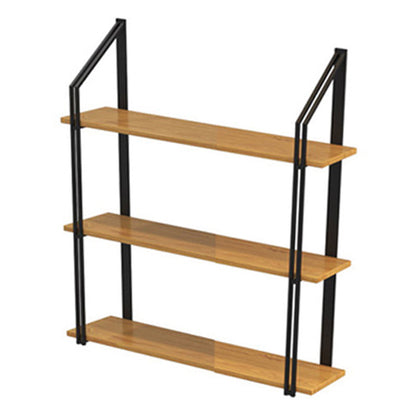 Partido de botella de vino montado en la pared Metal y soporte para botellas de madera para la cocina