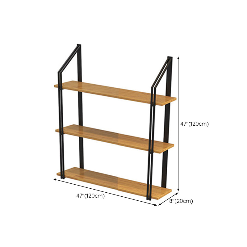 Partido de botella de vino montado en la pared Metal y soporte para botellas de madera para la cocina