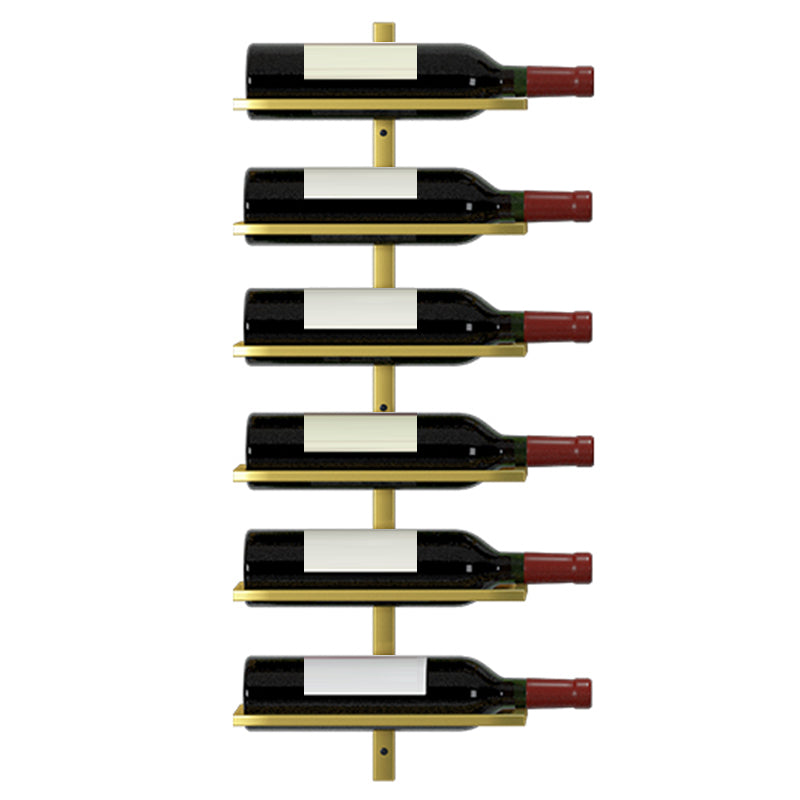 Wandgemonteerde wijnfleshouder Hedendaagse metalen wijnrekfles