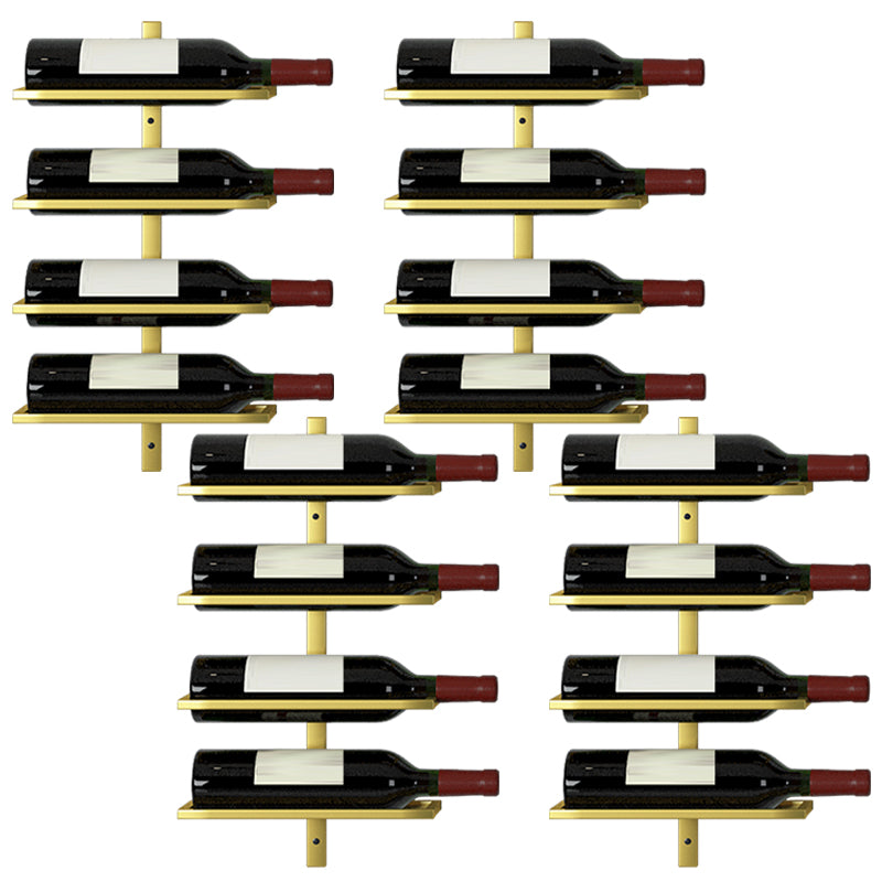 Wandgemonteerde wijnfleshouder Hedendaagse metalen wijnrekfles