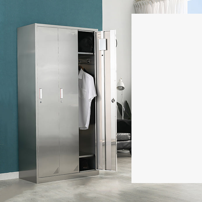 Armoire en métal pour salle de bain armoire de rangement contemporaine avec porte à charnière