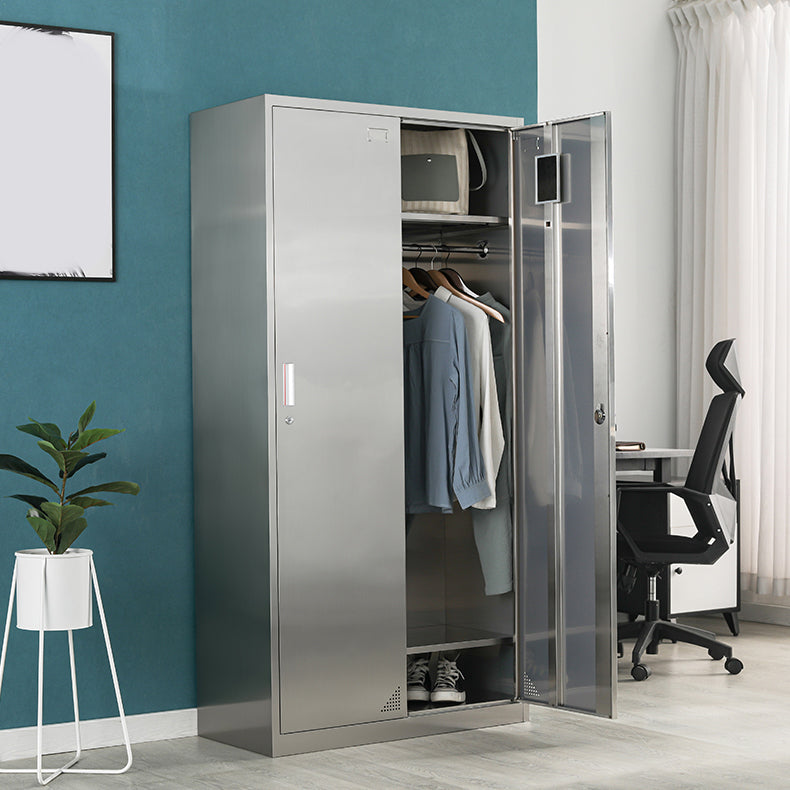 Armoire en métal pour salle de bain armoire de rangement contemporaine avec porte à charnière
