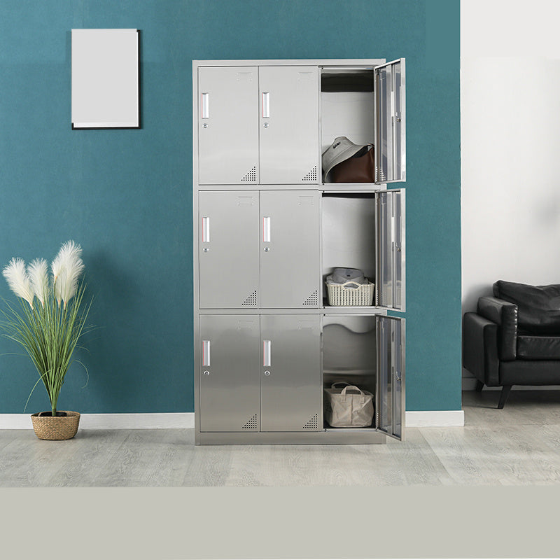 Armoire en métal pour salle de bain armoire de rangement contemporaine avec porte à charnière