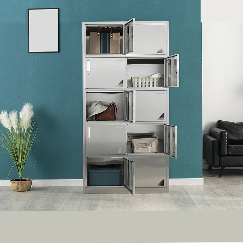 Armoire en métal pour salle de bain armoire de rangement contemporaine avec porte à charnière